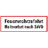 Feuerwehrschild Feuerwehrzufahrt Halteverbot nach StVO, Aluminium, 594x210mm Feuerwehrschild Feuerwehrzufahrt Halteverbot nach StVO, Aluminium, 594x210mm