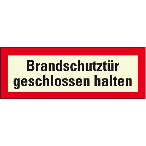 PERMALIGHT power langnachleuchtend Feuerwehrschild Brandschutztür geschlossen..., Aluminium, 297x105mm, DIN 4066 PERMALIGHT power langnachleuchtend Feuerwehrschild Brandschutztür geschlossen..., Aluminium, 297x105mm, DIN 4066-Beschreibung lesen