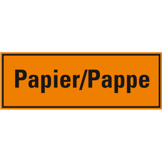 Hinweisschild Papier/Pappe, orange/schwarz, Folie, selbstklebend, 297x105mm-Beschreibung lesen
