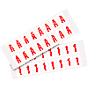 Pfeil, weiß/rot, Folie, Schrifthöhe 25mm, 22x36mm, 320 Stück/VE
