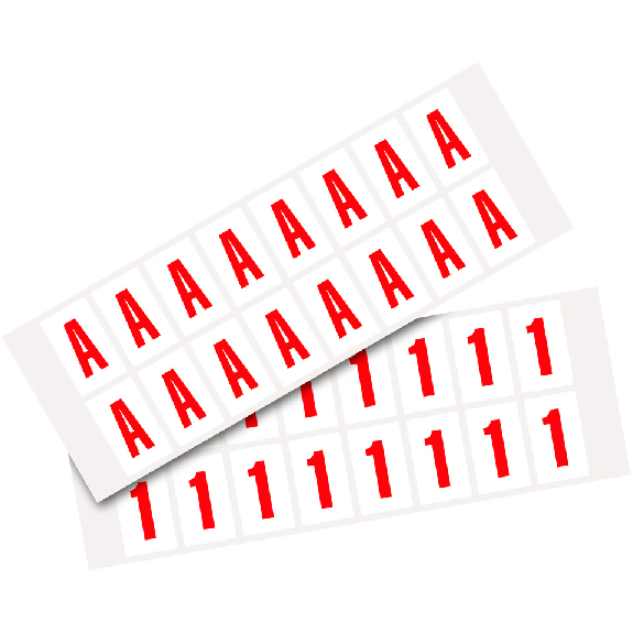 Pfeil, weiß/rot, Folie, Schrifthöhe 25mm, 22x36mm, 320 Stück/VE-Beschreibung lesen