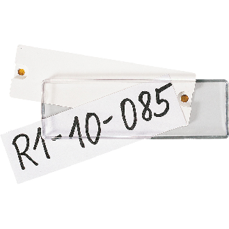 PANEL-Script, zum Ankleben oder- schrauben, transparent, 48x18mm, 100/VE-Beschreibung lesen