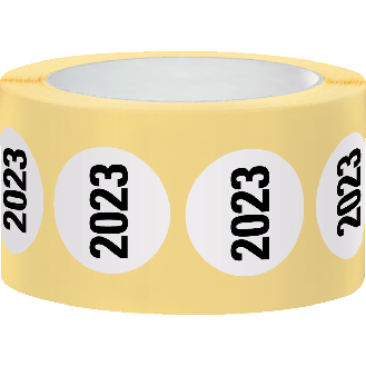 Markierungspunkt, 2023, weiß, Haftpapier, ablösbar, Ø 37mm, 500/Rolle-Beschreibung lesen