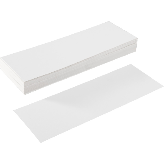 Papierstreifen, individuell beschriftbar, weiß, 47x500mm, 100/VE Papierstreifen, individuell beschriftbar, weiß, 47x500mm, 100/VE-Beschreibung lesen