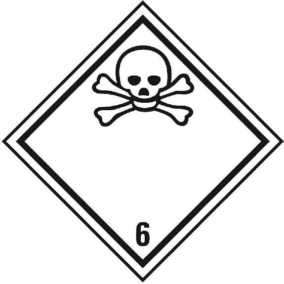 Gefahrgutzettel (Placards) Kl. 6.1 Giftig, Folie, seewasserbeständig, 300x300mm, IMDG-Code, ADR, IATA Gefahrgutzettel (Placards) Kl. 6.1 Giftig, Folie, seewasserbeständig, 300x300mm, IMDG-Code, ADR, IATA-Beschreibung lesen