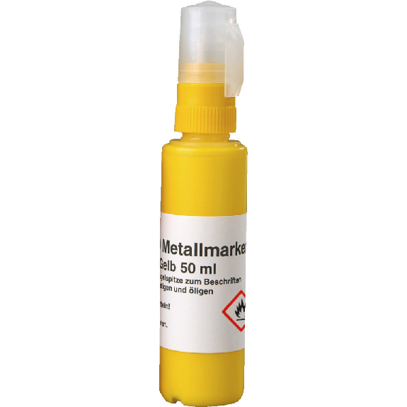 Metallmarker M 140, Stift, gefüllt mit Speedry DO Farbe, gelb, 50ml-Beschreibung lesen