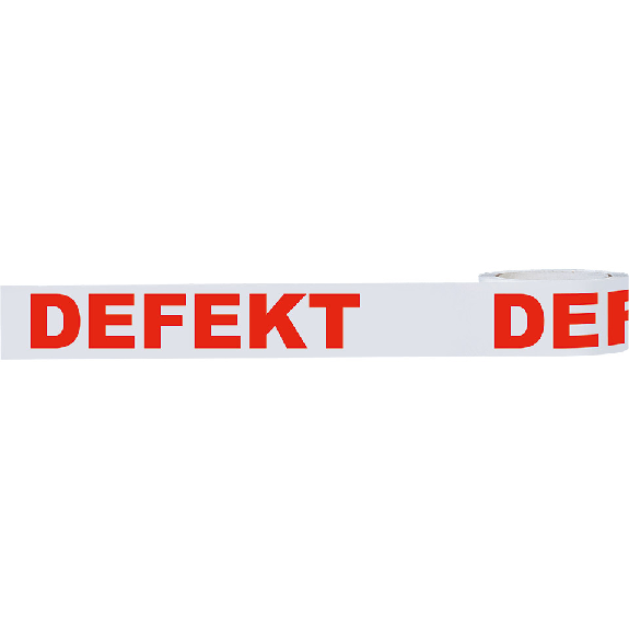 Klebeband DEFEKT, weiß/rot, Polypropylen, selbstklebend, 50mm, 66m/Rolle Klebeband DEFEKT, weiß/rot, Polypropylen, selbstklebend, 50mm, 66m/Rolle-Beschreibung lesen