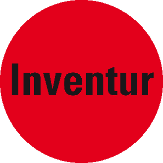 Markierungspunkt Inventur, hellrot, Haftpapier, ablösbar, Ø 37mm, 500/Rolle-Beschreibung lesen