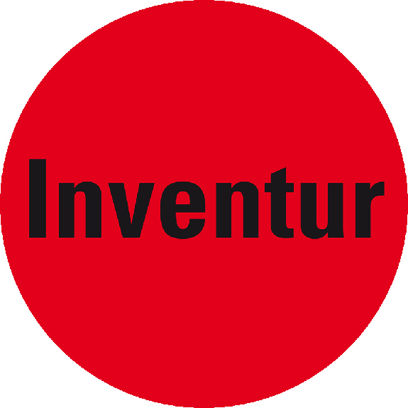 Markierungspunkt Inventur, hellrot, Haftpapier, ablösbar, Ø 37mm, 500/Rolle-Beschreibung lesen