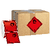 Verpackungskennzeichen Kl. 3 Entzündb.Flüssigk., Folie, seewasserbeständig, 100x100mm, 500/Rolle, IMDG-Code, GGVSEB, ADR