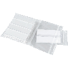 Etikettenhalter, Rückseite weiß, Frontseite transparent, 100x30mm, 100/VE