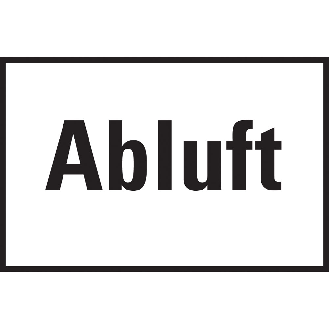 Hinweisschild Abluft, Folie, selbstklebend, 100x150mm-Beschreibung lesen