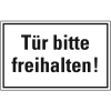 Türhinweisschild Tür bitte freihalten!, Kunststoff, 300x200mm
