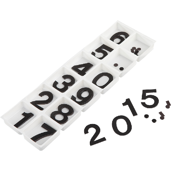 wezet Magnetziffern, Magnetfolie, Schrifthöhe 30mm, je 3 Sätze 0 - 9/VE-Beschreibung lesen