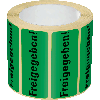 Organisationsetikett Freigegeben!, grün, Haftpapier, ablösbar, 50x20mm, 500/Rolle Organisationsetikett Freigegeben!, grün, Haftpapier, ablösbar, 50x20mm, 500/Rolle