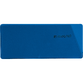 coroset magnetische Etikettenhalter, blau, 137x58mm, 100/VE-Beschreibung lesen