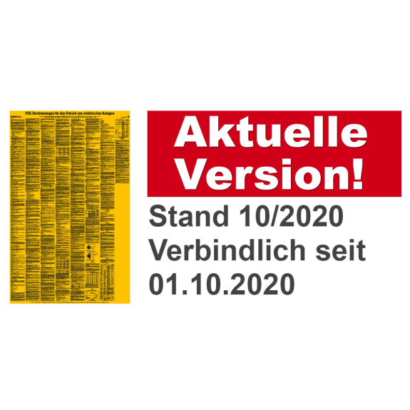 Aushang VDE-Bestimmungen Betrieb von elektrischen Anlagen, Folie, 610x980mm, VDE Aushang VDE-Bestimmungen Betrieb von elektrischen Anlagen, Folie, 610x980mm, VDE-Beschreibung lesen