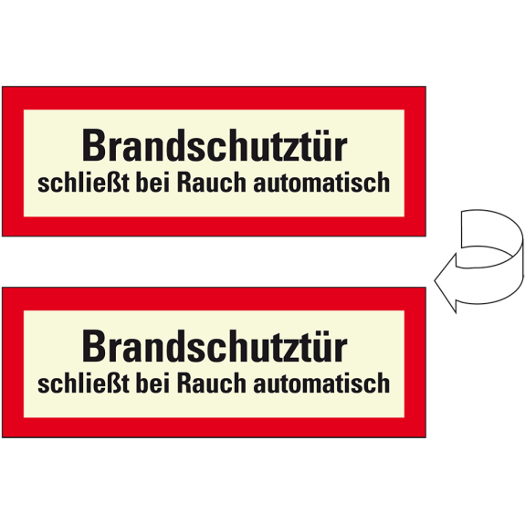 PERMALIGHT plus langnachleuchtend Feuerwehrzeichen Brandschutztür schließt..., doppelseitig, Folie, 210x74mm, DIN 4066 PERMALIGHT plus langnachleuchtend Feuerwehrzeichen Brandschutztür schließt..., doppelseitig, Folie, 210x74mm, DIN 4066-Beschreibung lesen