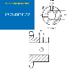 CMW - Pignone alesato con 2 viti di pressione a 90° - Ingranaggio singolo - 12B1 - 11 denti - passo 19,05 mm con foro 32 mm