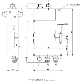 Unité d'exploitation BF (70/455 kHz), PROFINET I/O, 2 têtes - BIS C-6008-048-650-06-ST23 (BIS00K3)-Lire la description