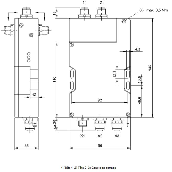 Unité d'exploitation BF (70/455 kHz), PROFINET I/O, 2 têtes - BIS C-6008-048-650-06-ST23 (BIS00K3)-Lire la description