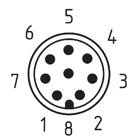 Int. de séc. sans contact RFID P12mm 2xOSDD 1xDIAG, M8 8P+C0.1m - RSS260-I2-D-LSTM8-8-0,1M-Lire la description