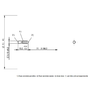 Support de données HF (13,56 MHz), 192 octets, 4 octets, tige - BIS L-150-05/A (BIS003N)-Lire la description