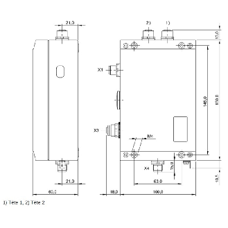 Unité d'exploitation HF (13,56 MHz), EtherNet/IP - BIS M-6026-034-050-06-ST19 (BIS00F2)-Lire la description