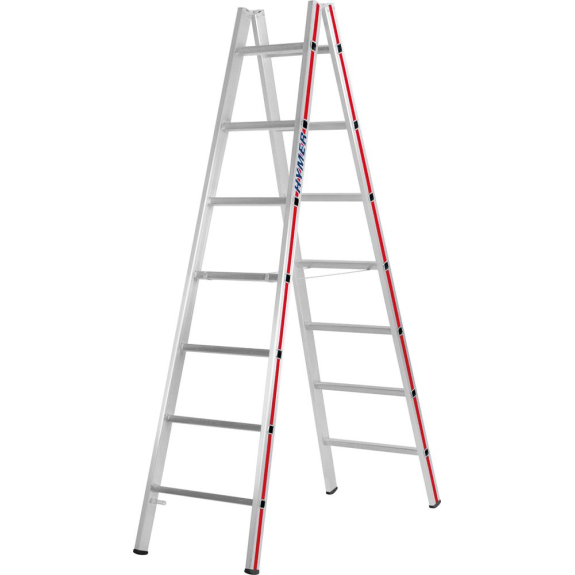 Sprossenstehleiter 2x7 Spr. 2,05 m Sprossenstehleiter 2x7 Spr. 2,05 m-Beschreibung lesen