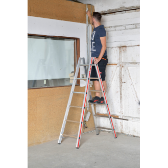 Sprossenstehleiter 2x7 Spr. 2,05 m-Beschreibung lesen