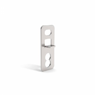 Equerre déportée H25 inox AISI 304 pour coffrets JS, JB, EQ et CPF - JBW25-Lire la description