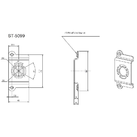 Équerre de fixation pour S300 - ST-5099 Équerre de fixation pour S300 - ST-5099-Lire la description