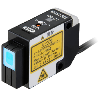 Tête de capteur laser, coaxiale, 7m, spot variable, câble de 2 m - E3C-LR11N 2M-Lire la description