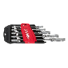 Jeu de clés mixtes à cliquet à tête inclinable à verrouillage GEARplus sur support KSTOOLS