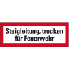 Feuerwehrschild Steigleitung, trocken für Feuerwehr, Folie, selbstklebend, 210x74mm, DIN 4066 Feuerwehrschild Steigleitung, trocken für Feuerwehr, Folie, selbstklebend, 210x74mm, DIN 4066