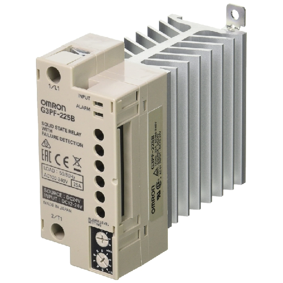 Relais statique 25A 100-240VAC, Cde 12-24Vdc, 1 Alarme - G3PF-225B DC24 Relais statique 25A 100-240VAC, Cde 12-24Vdc, 1 Alarme - G3PF-225B DC24-Lire la description