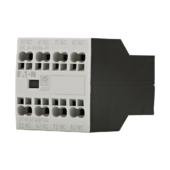 Contacts auxiliaires, Ith=16A, 4O, Frontal, P-I, DILA, DILM7 - DILM38 - DILA-XHI04-PI Contacts auxiliaires, Ith=16A, 4O, Frontal, P-I, DILA, DILM7 - DILM38 - DILA-XHI04-PI-Lire la description