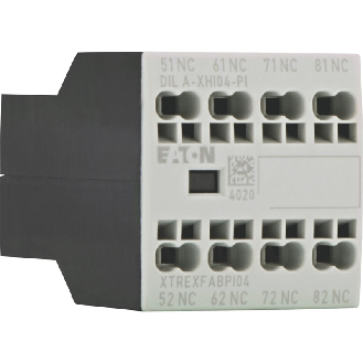 Contacts auxiliaires, Ith=16A, 4O, Frontal, P-I, DILA, DILM7 - DILM38 - DILA-XHI04-PI-Lire la description