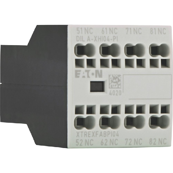 Contacts auxiliaires, Ith=16A, 4O, Frontal, P-I, DILA, DILM7 - DILM38 - DILA-XHI04-PI Contacts auxiliaires, Ith=16A, 4O, Frontal, P-I, DILA, DILM7 - DILM38 - DILA-XHI04-PI-Lire la description