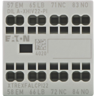 Contacts auxiliaires, Ith=16A, 1F, 1FA, 1O, 1OR, Frontal, Push-In - DILA-XHIV22-PI-Lire la description