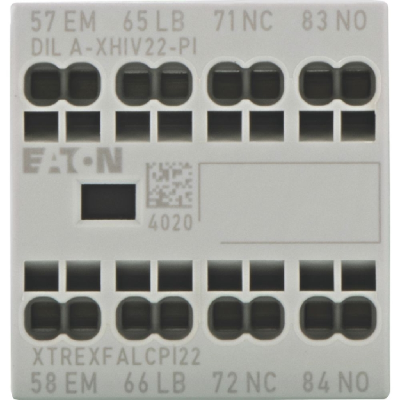 Contacts auxiliaires, Ith=16A, 1F, 1FA, 1O, 1OR, Frontal, Push-In - DILA-XHIV22-PI Contacts auxiliaires, Ith=16A, 1F, 1FA, 1O, 1OR, Frontal, Push-In - DILA-XHIV22-PI-Lire la description