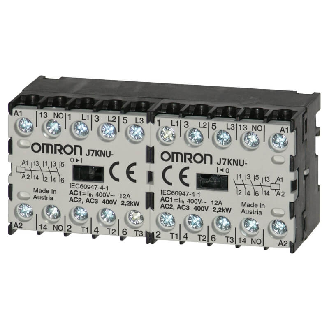 Micro contacteur, 4 pôles, 2NO+2NF, 3A AC1, 24VAC 50/60 Hz - J7KNU-AR-22 24-Lire la description