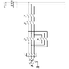 Contacteur inverseur moteurs CA triphasés, 500VAC - 9A / Cde 24VDC - ELR W3- 24DC/500AC- 9I Contacteur inverseur moteurs CA triphasés, 500VAC - 9A / Cde 24VDC - ELR W3- 24DC/500AC- 9I