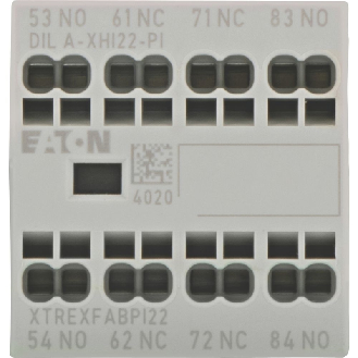 Contacts auxiliaires, Ith=16A, 2F, 2O, Frontal, Push-In - DILA-XHI22-PI-Lire la description