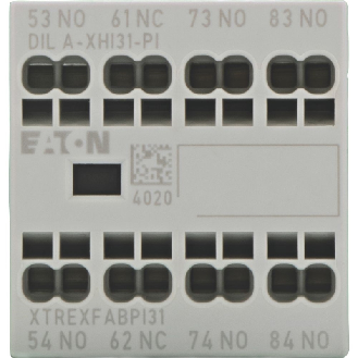 Contacts auxiliaires, Ith=16A, 3F, 1O, Frontal, Push-In - DILA-XHI31-PI-Lire la description