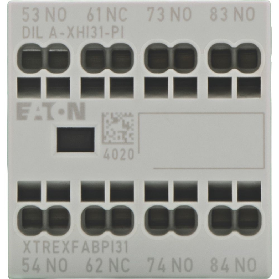 Contacts auxiliaires, Ith=16A, 3F, 1O, Frontal, Push-In - DILA-XHI31-PI Contacts auxiliaires, Ith=16A, 3F, 1O, Frontal, Push-In - DILA-XHI31-PI-Lire la description
