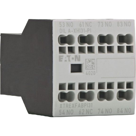 Contacts auxiliaires, Ith=16A, 3F, 1O, Frontal, Push-In - DILA-XHI31-PI Contacts auxiliaires, Ith=16A, 3F, 1O, Frontal, Push-In - DILA-XHI31-PI-Lire la description