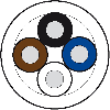 Touret de câble Ø 250mm PVC-OB 4x0,34 Gris 100m - 7000-C0101-2140000 Touret de câble Ø 250mm PVC-OB 4x0,34 Gris 100m - 7000-C0101-2140000