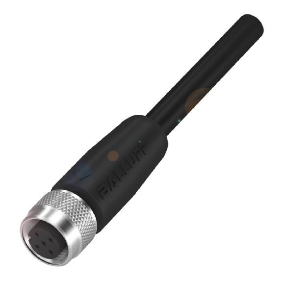 M12A Fem Droit 5p; Câble Blindé PUR 5x0.25 Noir Cpc 20m (60V) - BCC M415-0000-1A-016-PS0525-200 (BCC0LM0)-Lire la description