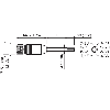 M12A Fem Droit 8p; Câble Blindé PUR 8x0.25 Noir Cpc 30m - YF2A28-300UA6XLEAX